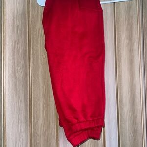 M Red Cargo Sweatpants NWOT